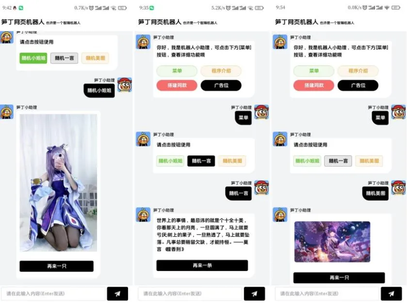 笋丁网页自动回复机器人V3.0.0免授权版源码